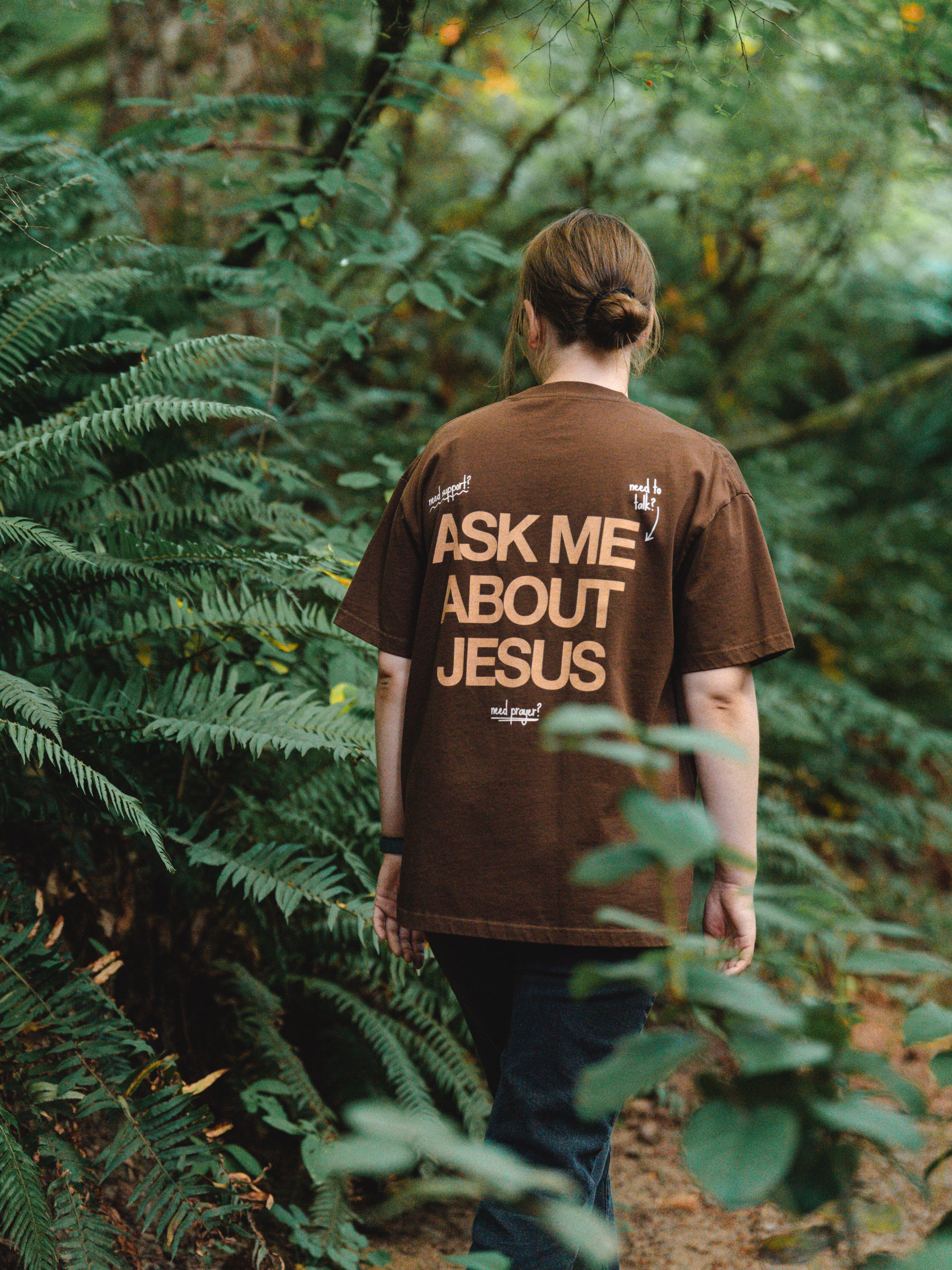 ASK ME ABOUT JESUS UNISEX TEE