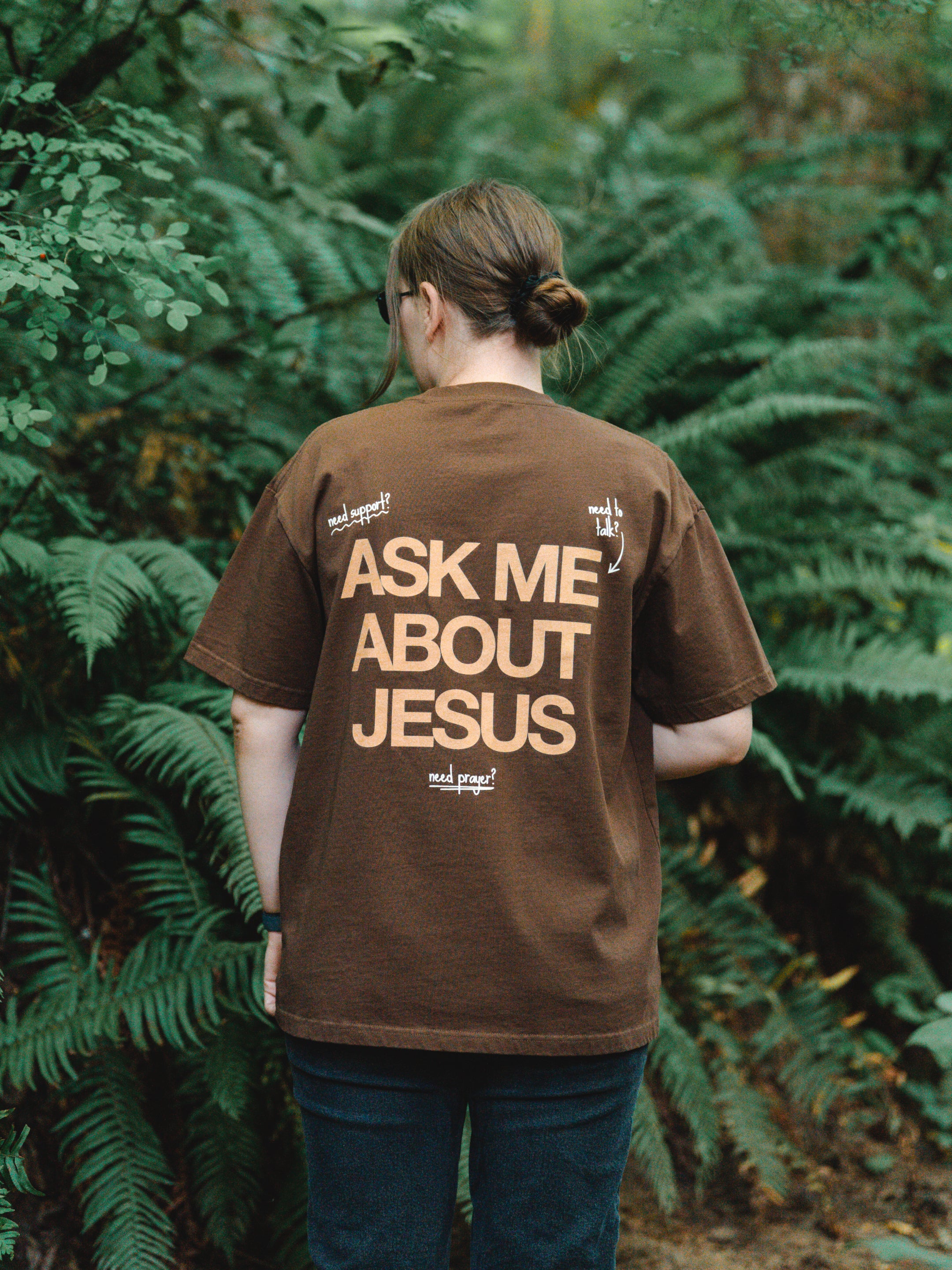 ASK ME ABOUT JESUS UNISEX TEE